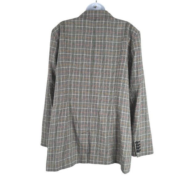 Maeve Lilith Oversized Blazer Jacket Size 14 Herringbone Cotton Blend CJ-2160 - Picture 6 of 12
